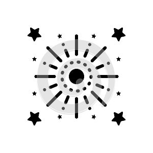 Black solid icon for Celebrate, coax and solemnize