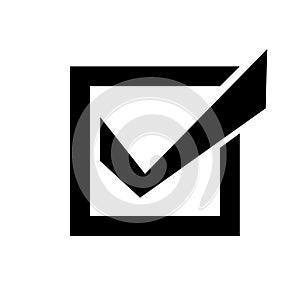 Icon of check box with white background.