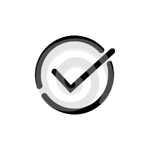 Icon of check box with white background.