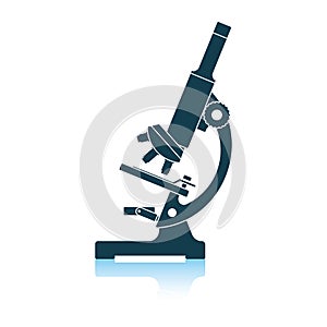 Icon of chemistry microscope