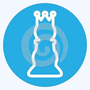 Icon Chess 1 - Blue Eyes Style,Simple illustration,Editable stroke