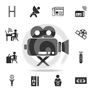 icon of cinema camera. Detailed set icons of Media element icon. Premium quality graphic design. One of the collection icons for w