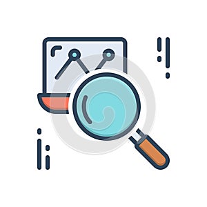 Color illustration icon for Clearly, plainly and distinctly