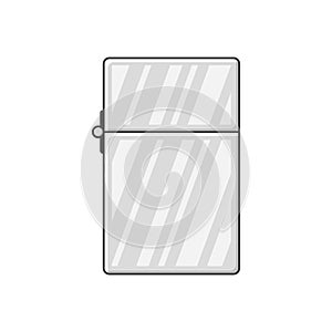 Icon closed lighter. Vector illustration on white background