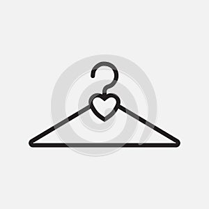 Icon clothing hanger hearts, accessories