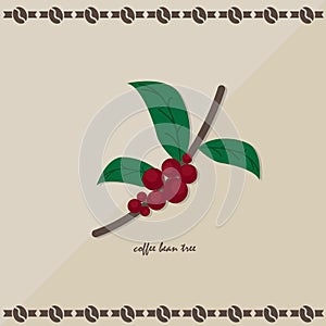 Icon coffee bean tree
