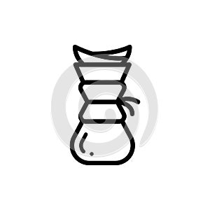 Icon of coffee drip set or brew coffee maker