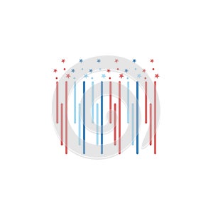 icon colored firework