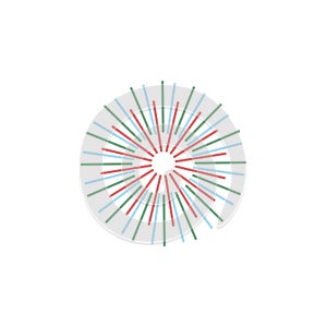 icon colored firework