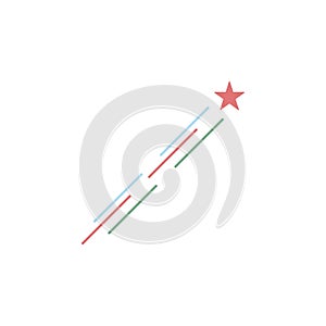 icon colored firework