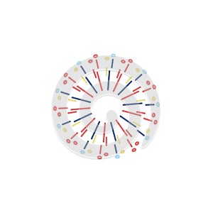 icon colored firework