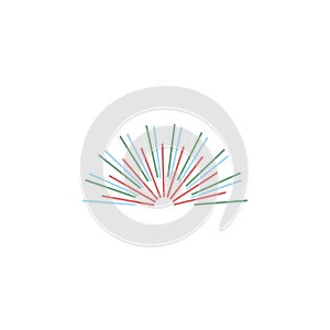 icon colored firework