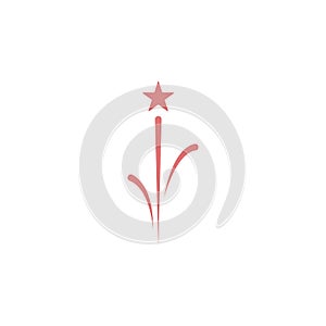 icon colored firework