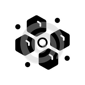 Black solid icon for Commonly, ordinarily and usually