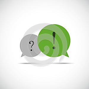 Icon of communication question and answer