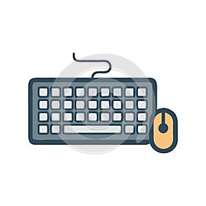 Icon for Computer Keyboard and Mouse