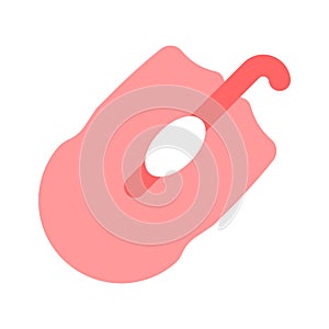 Icon of computer wireless mouse, editable vector