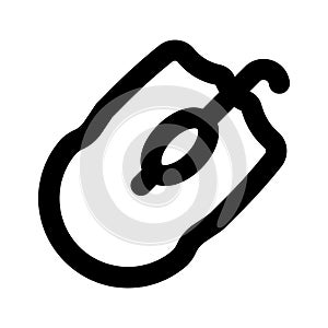 Icon of computer wireless mouse, editable vector