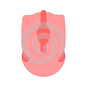 Icon of computer wireless mouse, editable vector