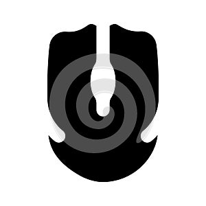 Icon of computer wireless mouse, editable vector