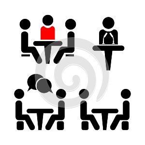 Icon Conference. People sitting around the table talking