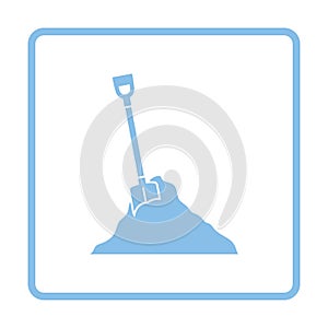 Icon of Construction shovel and sand