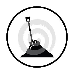 Icon of Construction shovel and sand