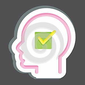Icon Convictions. related to Psychology Personality symbol. simple design editable. simple illustration photo