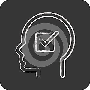 Icon Convictions. related to Psychology Personality symbol. simple design editable. simple illustration photo