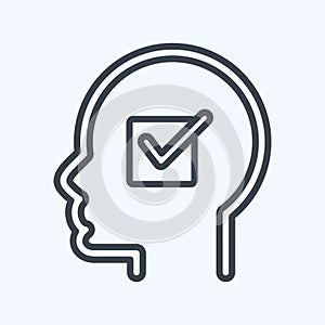 Icon Convictions. related to Psychology Personality symbol. simple design editable. simple illustration photo