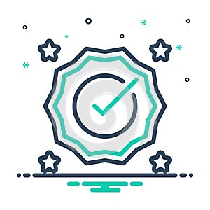 Mix icon for Correct, done and select