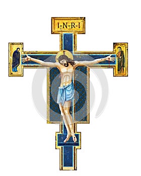 Icon of the crucifixion of Jesus Christ - Illustration