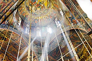 Icon in the Cupola of Rila monastery orthodox church