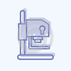 Icon Darkroom Equipment. related to Photography symbol. two tone style. simple design editable. simple illustration