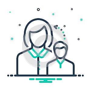 Mix icon for Dependent, incumbent and based