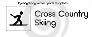 Icon depicting Cross Country Skiing discipline of winter sports