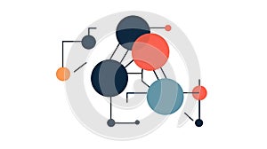 A Clustering icon representing the grouping of data into similar categories created with Generative AI photo