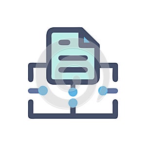 Icon Representing Data Packets for Services