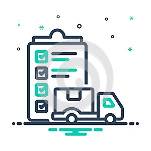 Mix icon for Dispatch, delivery and fast