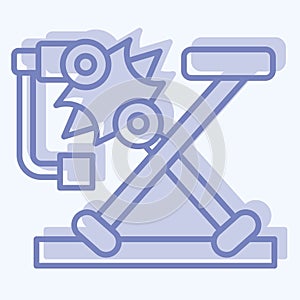 Icon Door Window. related to Car Maintenance symbol. two tone style. simple design editable. simple illustration