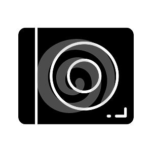 An icon of dvd player in trendy design style, modern cd rom vector