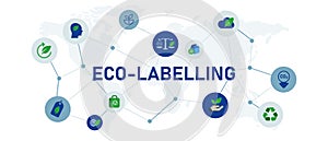 icon eco labelling tag sign bio friendly health natural protection environment photo
