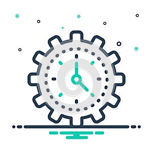 Mix icon for Efficiency, time and management