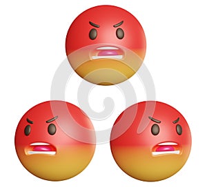 Icon emoji in 3D fury