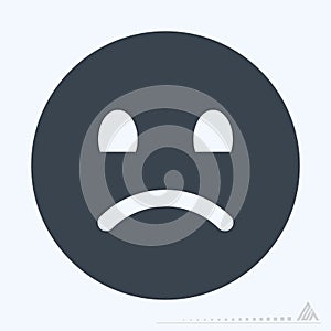 Icon Emoticon Sad 2 - Glyph Style