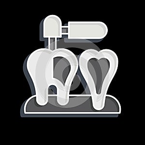 Icon Endodontist. related to Dentist symbol. glossy style. simple design editable. simple illustration photo