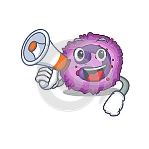 An icon of eosinophil cell having a megaphone