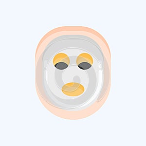 Icon Facial Mask. related to Barbershop symbol. Beauty Saloon. simple illustration