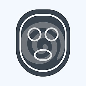 Icon Facial Mask. related to Barbershop symbol. Beauty Saloon. simple illustration