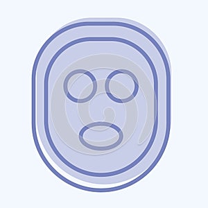 Icon Facial Mask. related to Barbershop symbol. Beauty Saloon. simple illustration